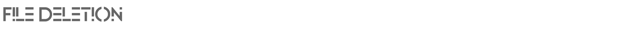 File Deletion File Deletion.otf font preview